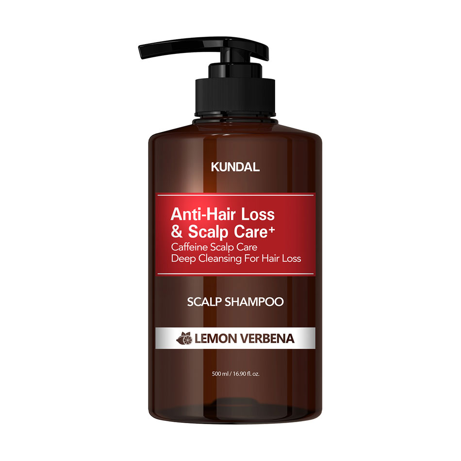 Безсульфатний шампунь для волосся Kundal Pure Natural System Anti-Hair Loss&amp;Scalp Care Scalp Shampoo аромат Lemon Verbena, 500 мл